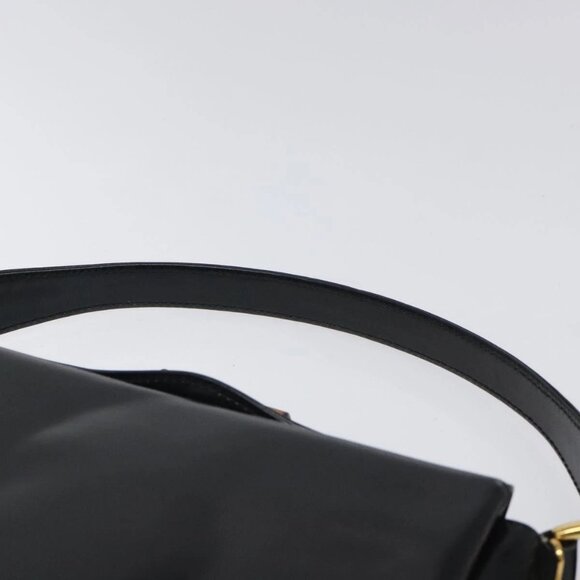 GUCCI Hand Bag Leather Black Gold 000 2048 0175 Auth ep8231 - Picture 9 of 16